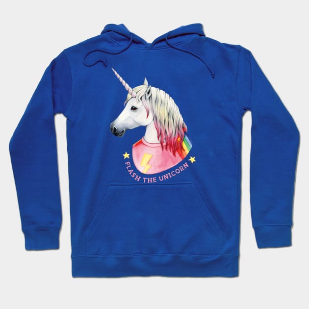 Flash the unicorn Hoodie by fears